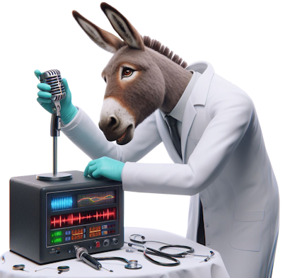 Dr. Dokey in the laboratory